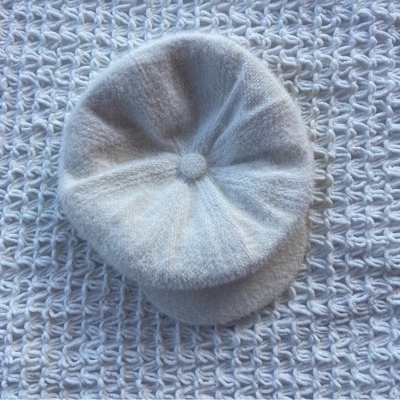 Source Unknown Accessories - Slouchy Lieutenant Cap Women’s Creamy White Fleece Multi-Fit